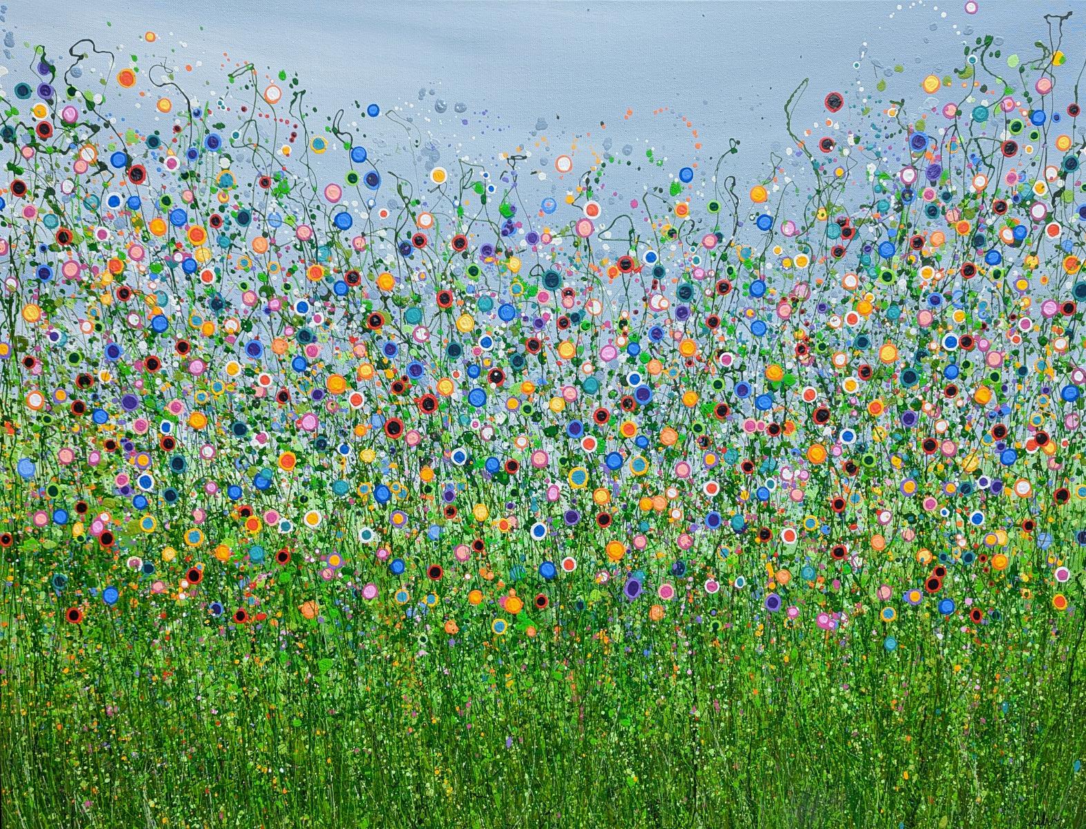 Lucy Moore Landscape Painting – Thriving Amongst The Chaos, Originalgemälde, Landschaft, zeitgenössisch