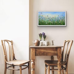 To Bee Wild and Free #5, Abstract Nature Painting, Original Contemporary Artwork