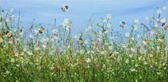 To Bee Wild and Free, Animal Art, Meadow Paintings, Miniature Nature Artwork