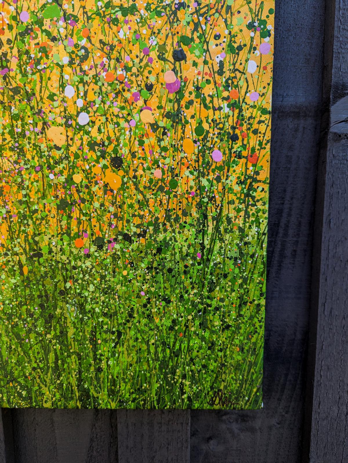 Tropical Crush Meadow #9, original painting, landscape, contemporary - Contemporary Painting by Lucy Moore