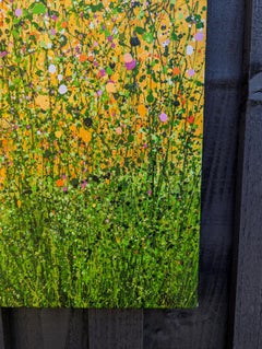 Tropical Crush Meadow #9, original painting, landscape, contemporary