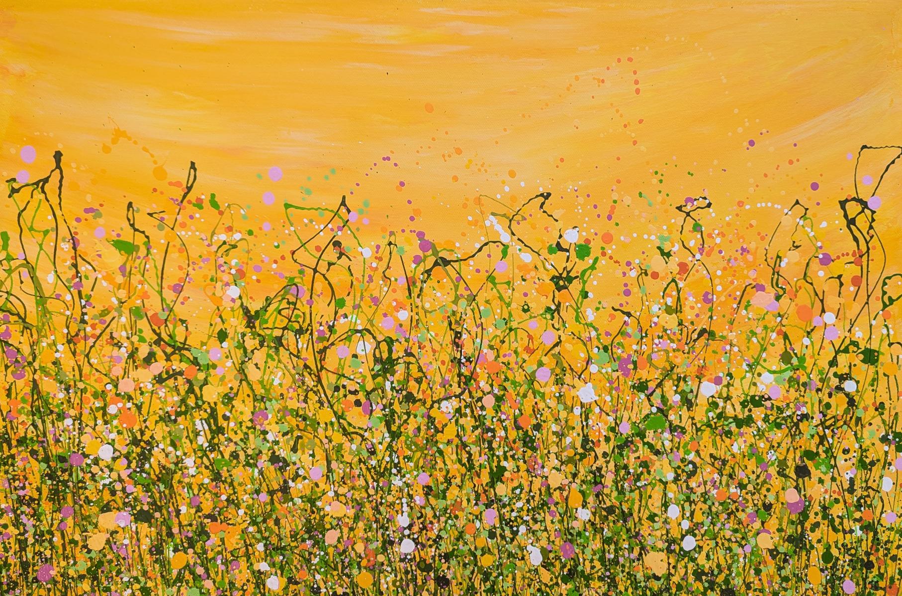 Tropical Crush Meadow #9, original painting, landscape, contemporary For Sale 3