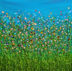Turquoise Chaos #4, original painting, landscape, contemporary