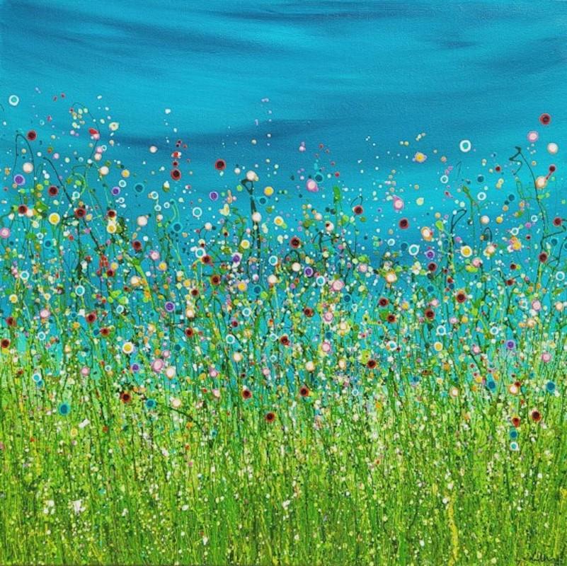 Turquoise Symphony #2 and Wrapped Up In A Daydream #17 by Lucy Moore- Landscapes For Sale 1