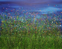 Twilight Flourish - 9, Lucy Moore, Original Floral Landscape Painting, Artwork