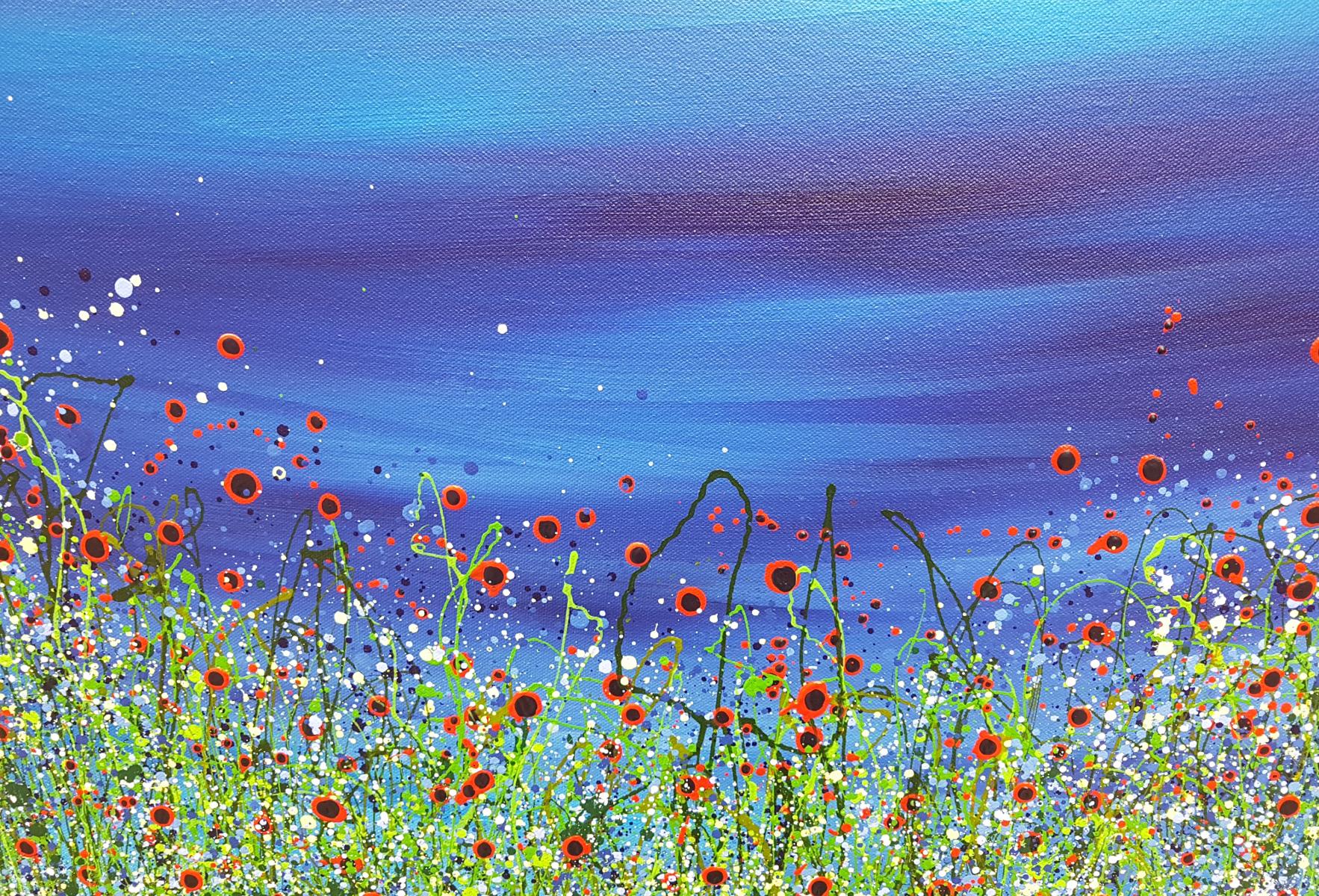 Twilight Poppies #2 - Painting by Lucy Moore