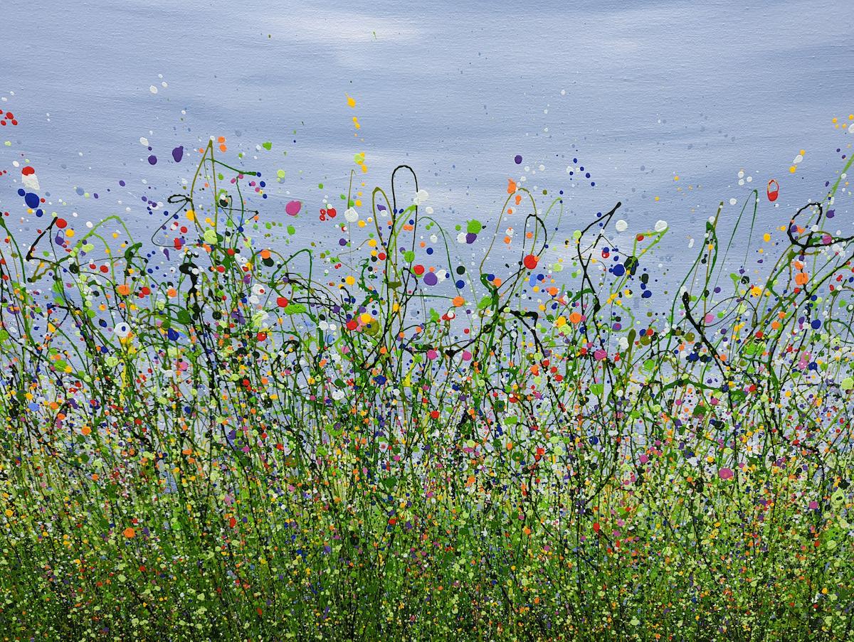 Walking Back to Happiness #3, Lucy Moore, Floral painting, Wildflowers art  For Sale 5