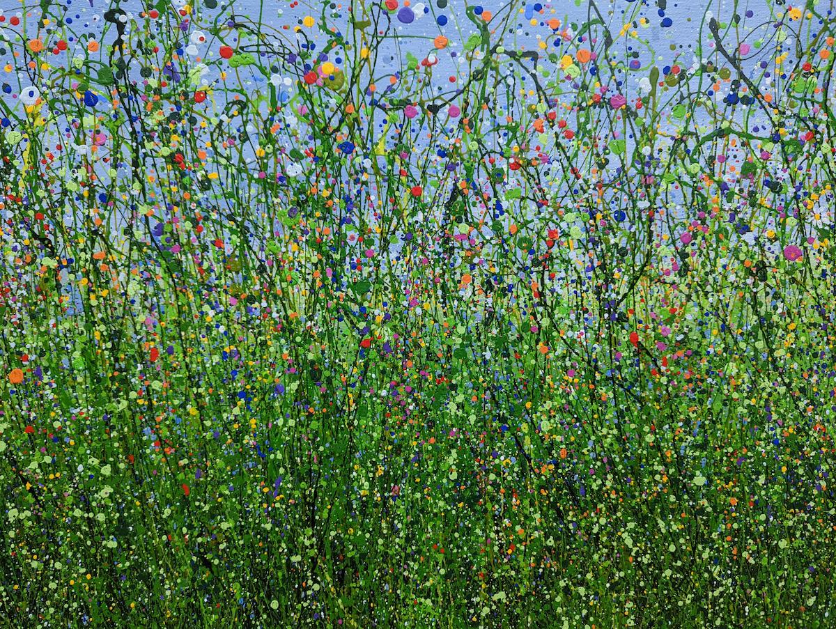 Walking Back to Happiness #3, Lucy Moore, Floral painting, Wildflowers art  For Sale 6