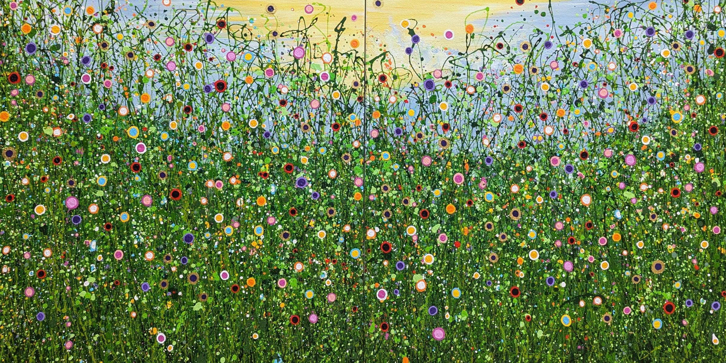 What Tomorrow Brings - Dittico, dipinto originale, paesaggio, contemporaneo in vendita 5