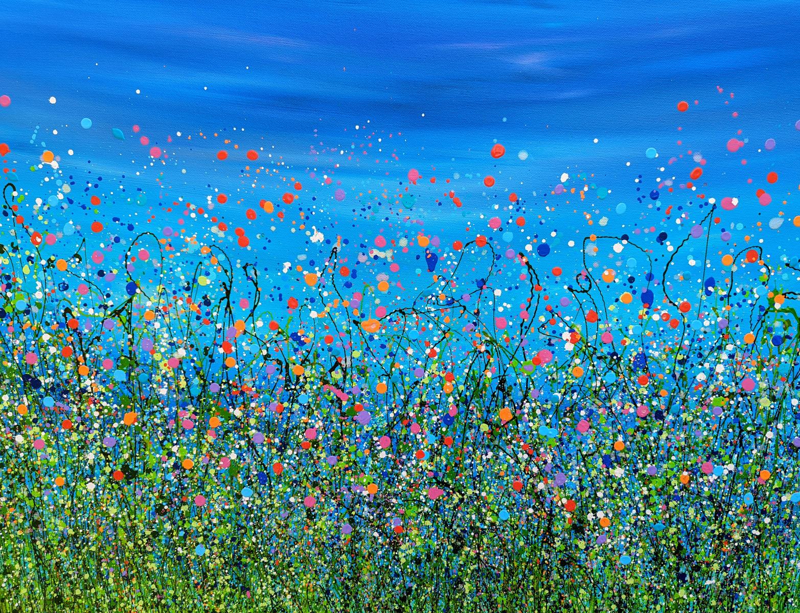 Cuando caen las noches de verano de Lucy Moore, Arte contemporáneo, Floral y Botánico en venta 6