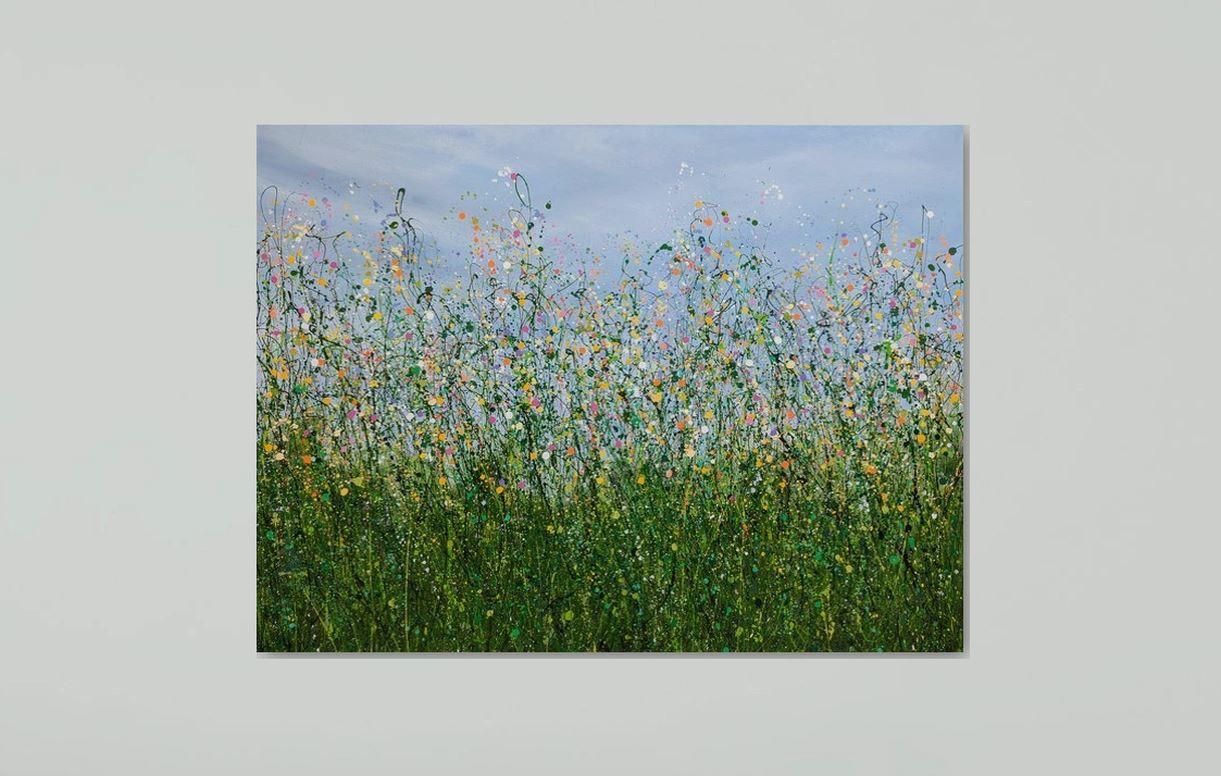 Where Time Stands Still, original painting, landscape, contemporary - Painting by Lucy Moore