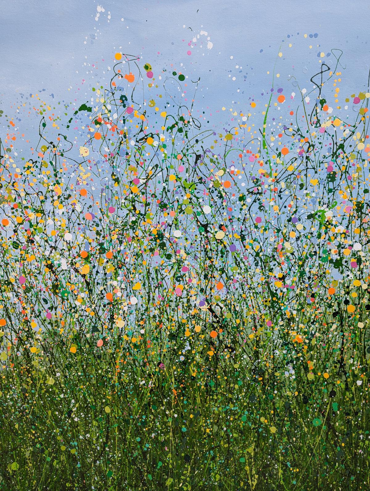 Where Time Stands Still, original painting, landscape, contemporary - Contemporary Painting by Lucy Moore