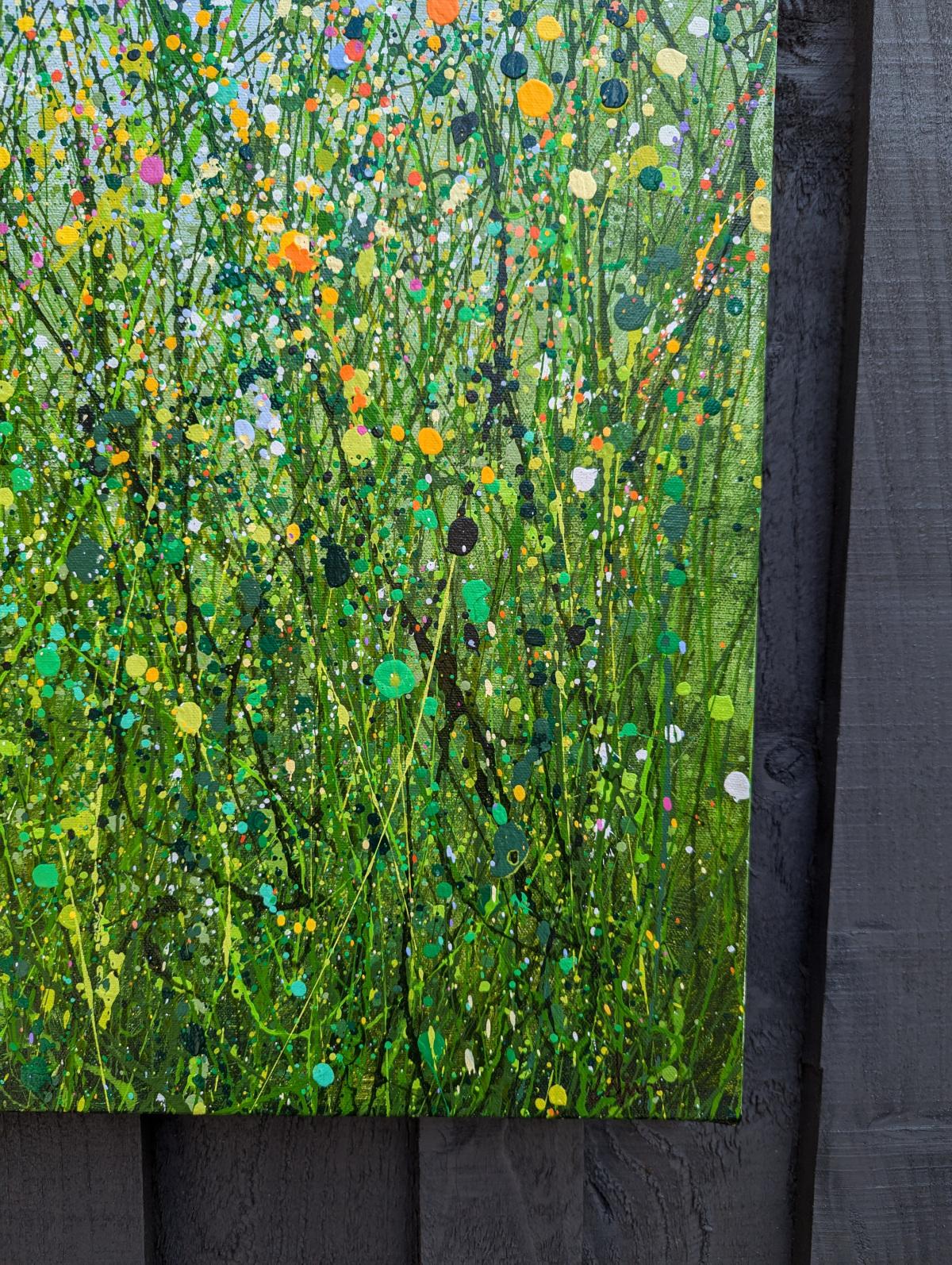 Where Time Stands Still - 122 x 91 cm This piece will be taken off the wooden frame and the canvas will be shipped rolled in a tube when re stretched on a frame the depth of the piece will be 1.5cm In this piece I created nature untamed at peak