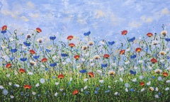 « Where wild Meadows Whisper #2 » de Lucy Moore, peinture originale, art floral 