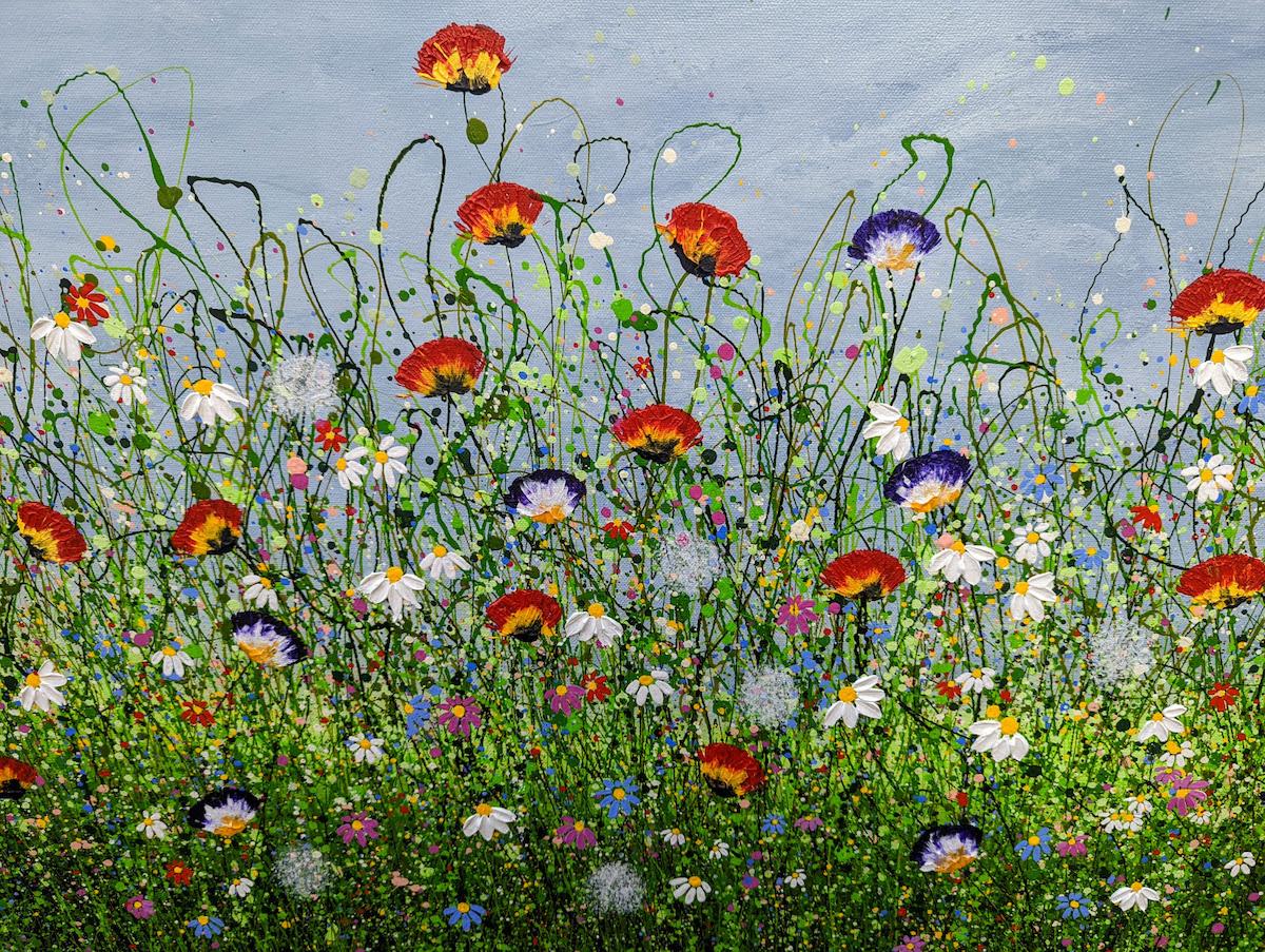 Where Wild Meadows Whisper #3 by Lucy Moore, Floral art, Wildflower art [2022] For Sale 5