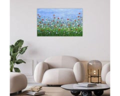 Where Wild Meadows Whisper #3, Lucy Moore, Peinture de paysage, Art contemporain