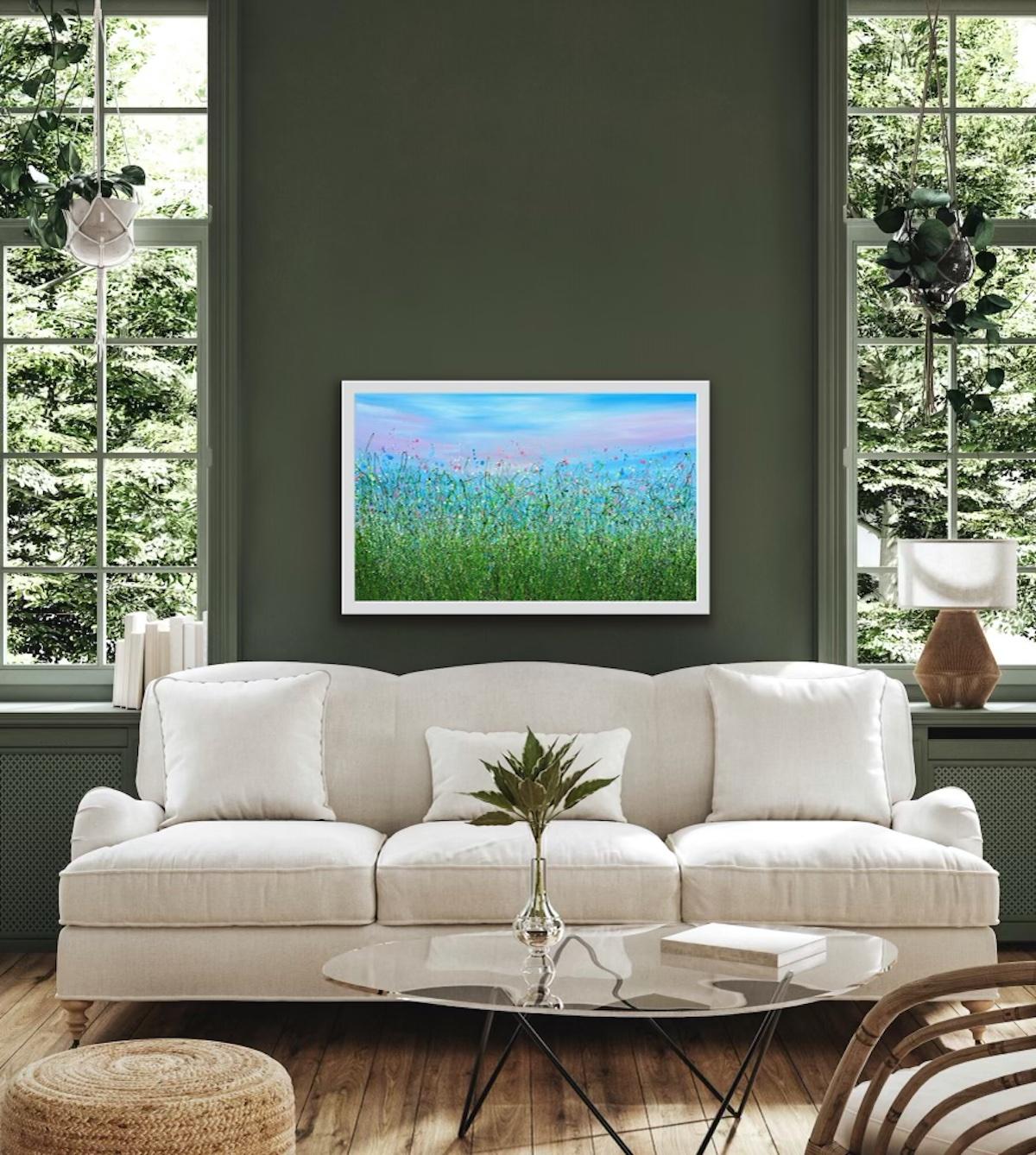 Wild & Free – Enchanted Meadows #4 by Lucy Moore, Landscape Painting, Floral  For Sale 6