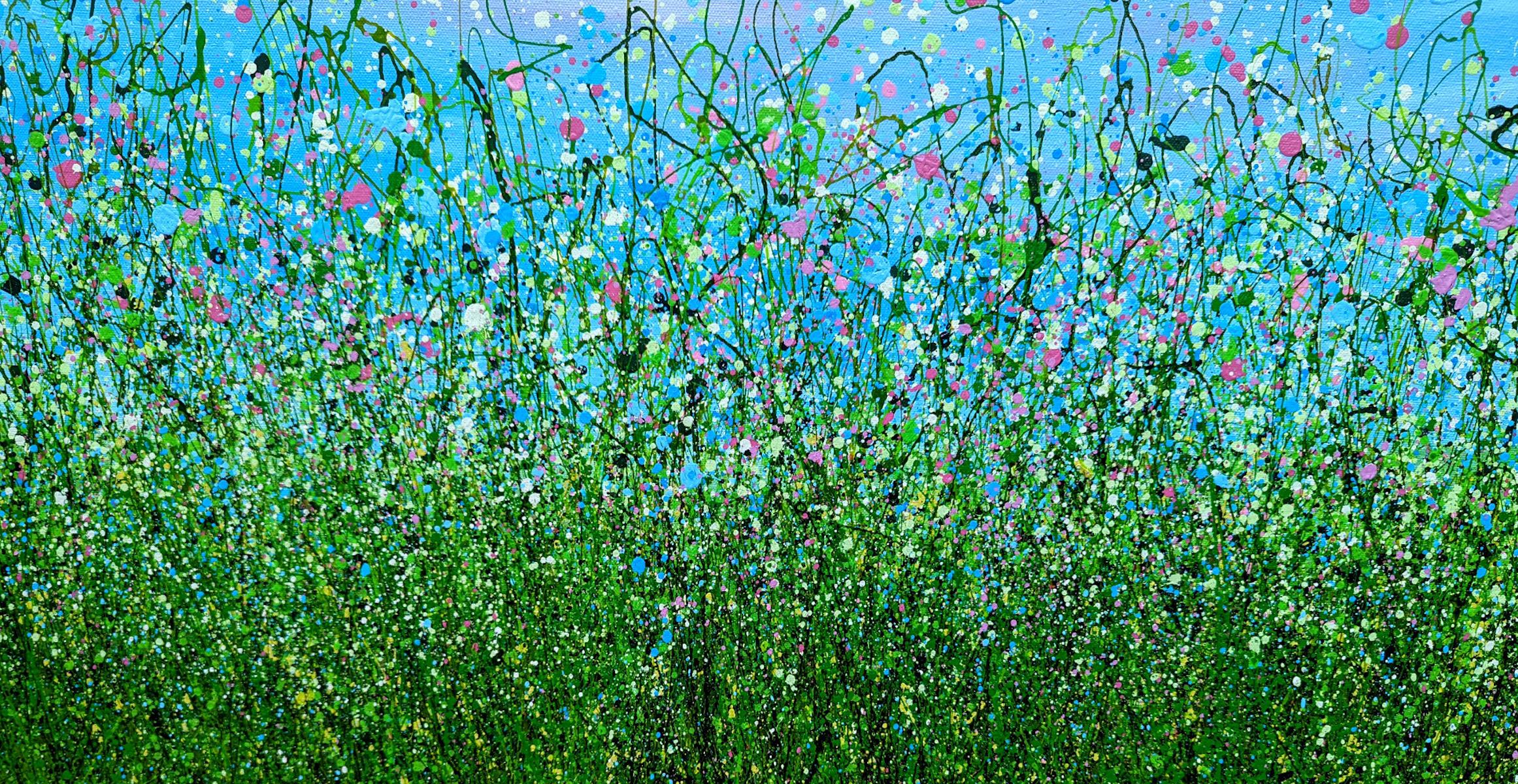 Wild & Free – Enchanted Meadows #4 by Lucy Moore, Landscape Painting, Floral  For Sale 2
