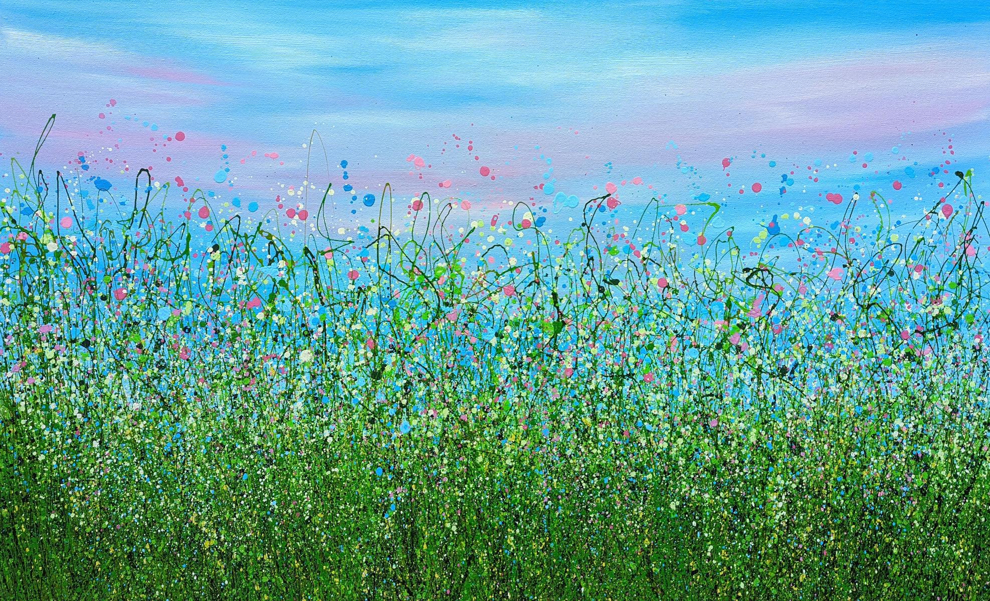 Wild & Free Enchanted Meadows #4 von Lucy Moore, Landschaftsgemälde, geblümt  im Angebot 7