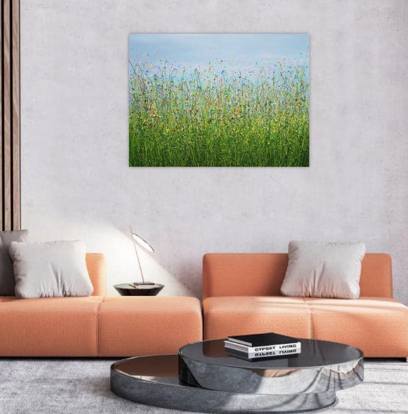 Wild Meadow Symphony - Painting by Lucy Moore