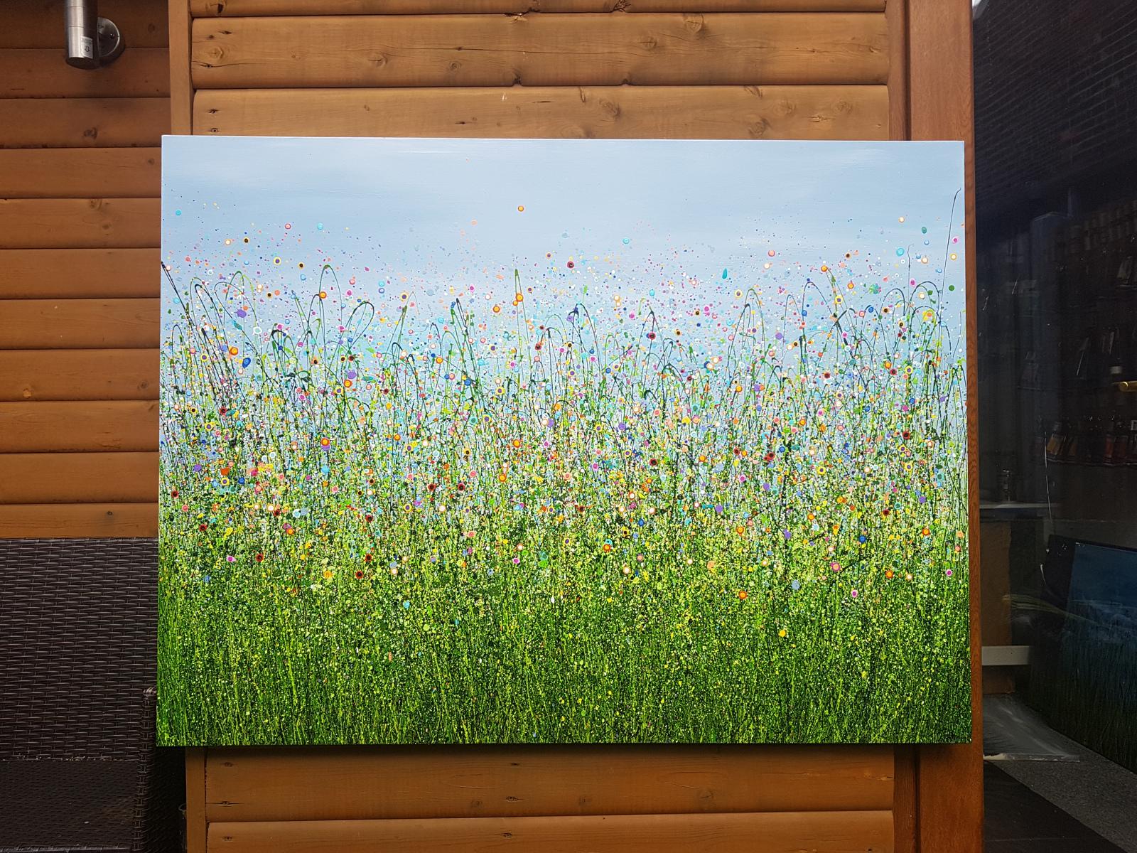 Wild Meadow Symphony - Contemporary Painting by Lucy Moore