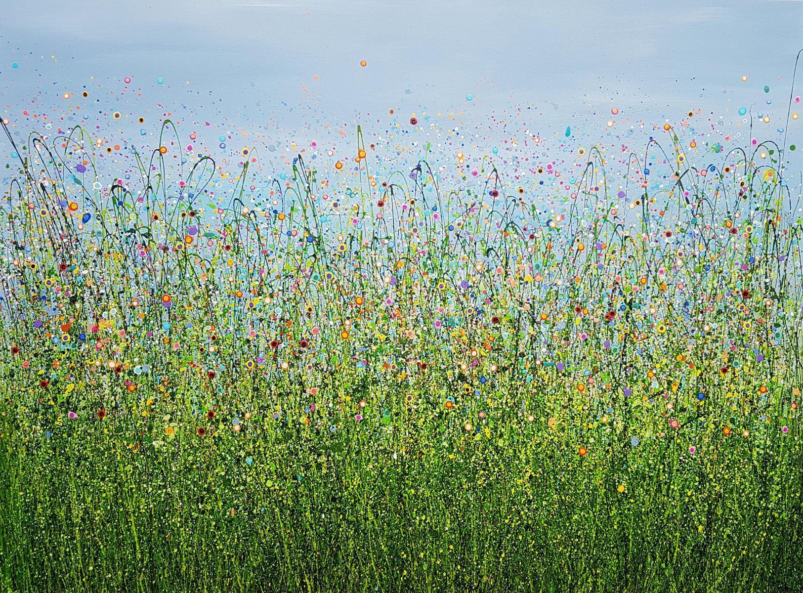 Lucy Moore Landscape Painting - Wild Meadow Symphony