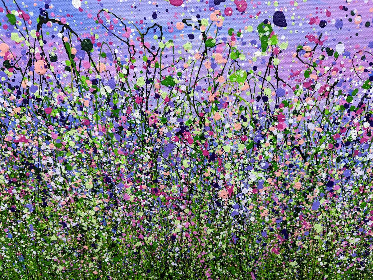 Eingewickelt in einen Tagtraum #13 (Violett), Landscape Painting, von Lucy Moore