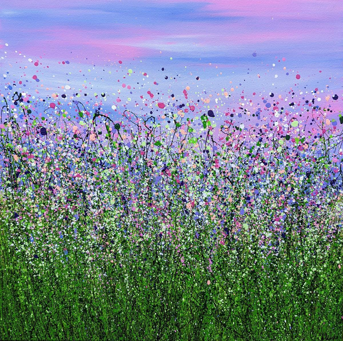Lucy Moore Landscape Painting – Eingewickelt in einen Tagtraum #13