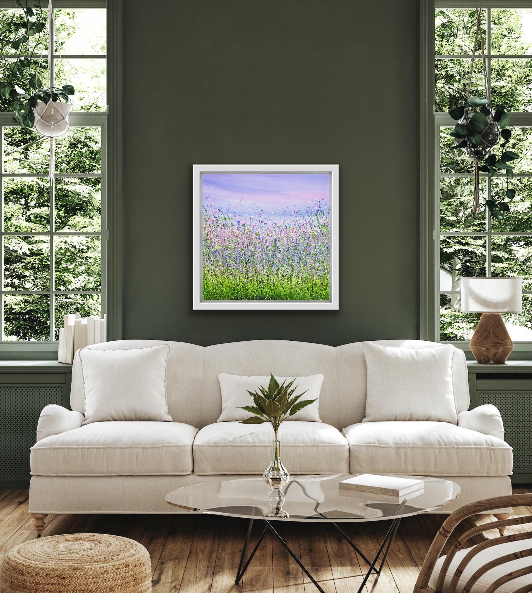 Wrapped Up In A Daydream #17, Expressionist Floral Landscape Painting, Meadows For Sale 1