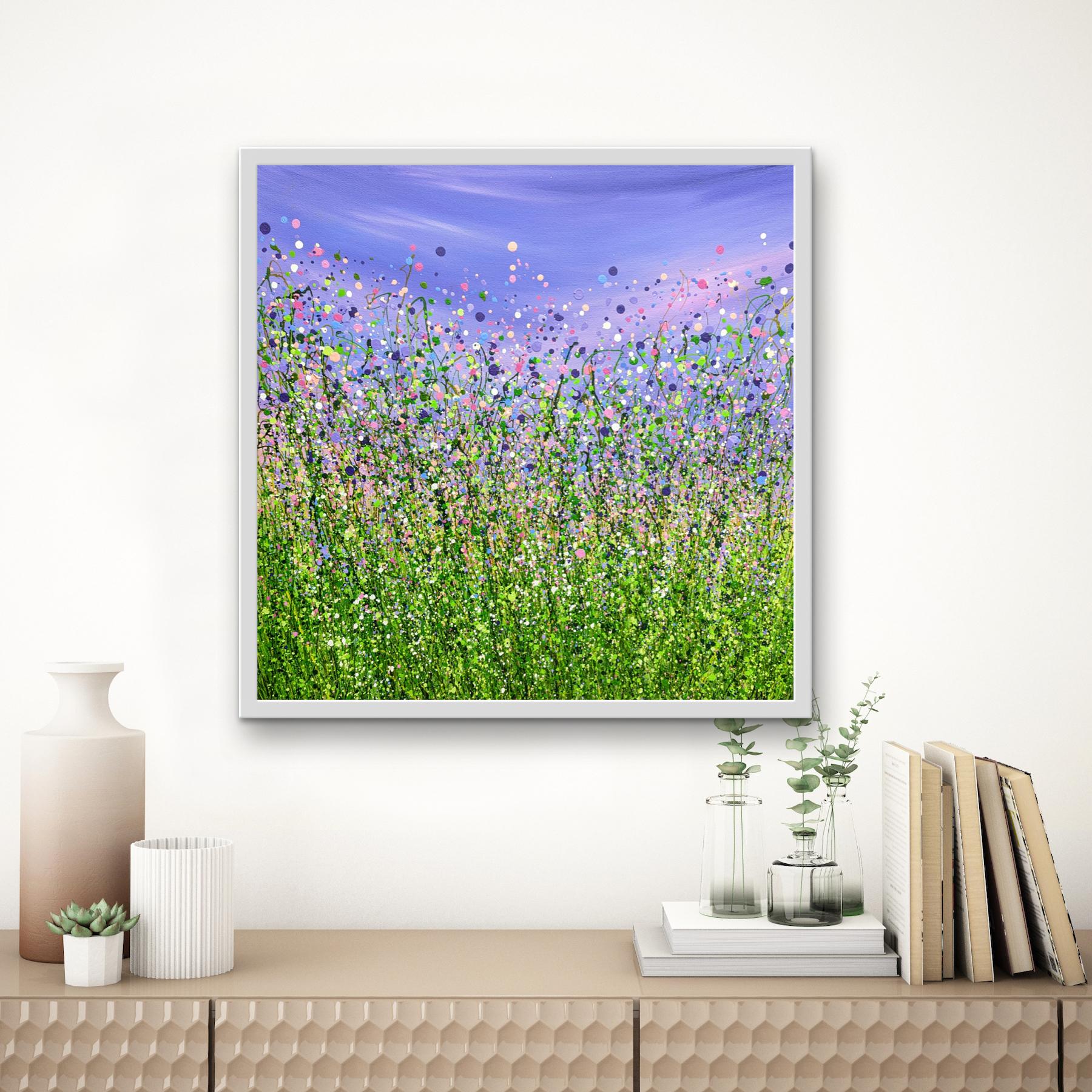 Wrapped Up In A Daydream #17, meadow art, original art, affordable art For Sale 4