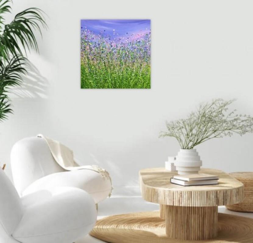 Wrapped Up In A Daydream #17, original art, landscape painting, abstract, floral For Sale 3