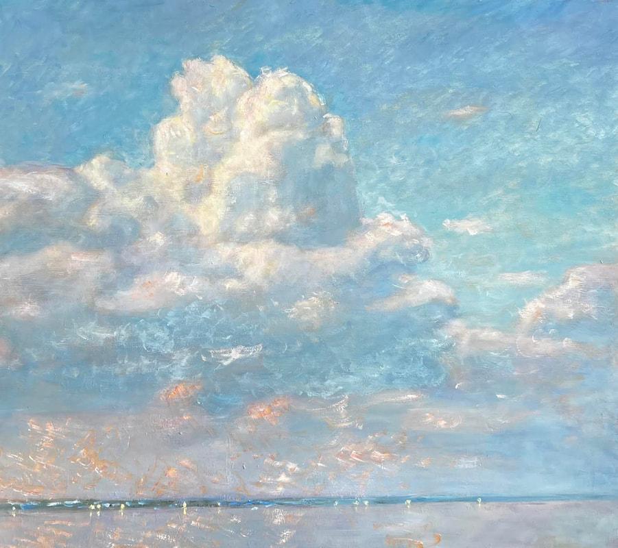 Lucy Reitzfeld Landscape Painting – 1. Wolke