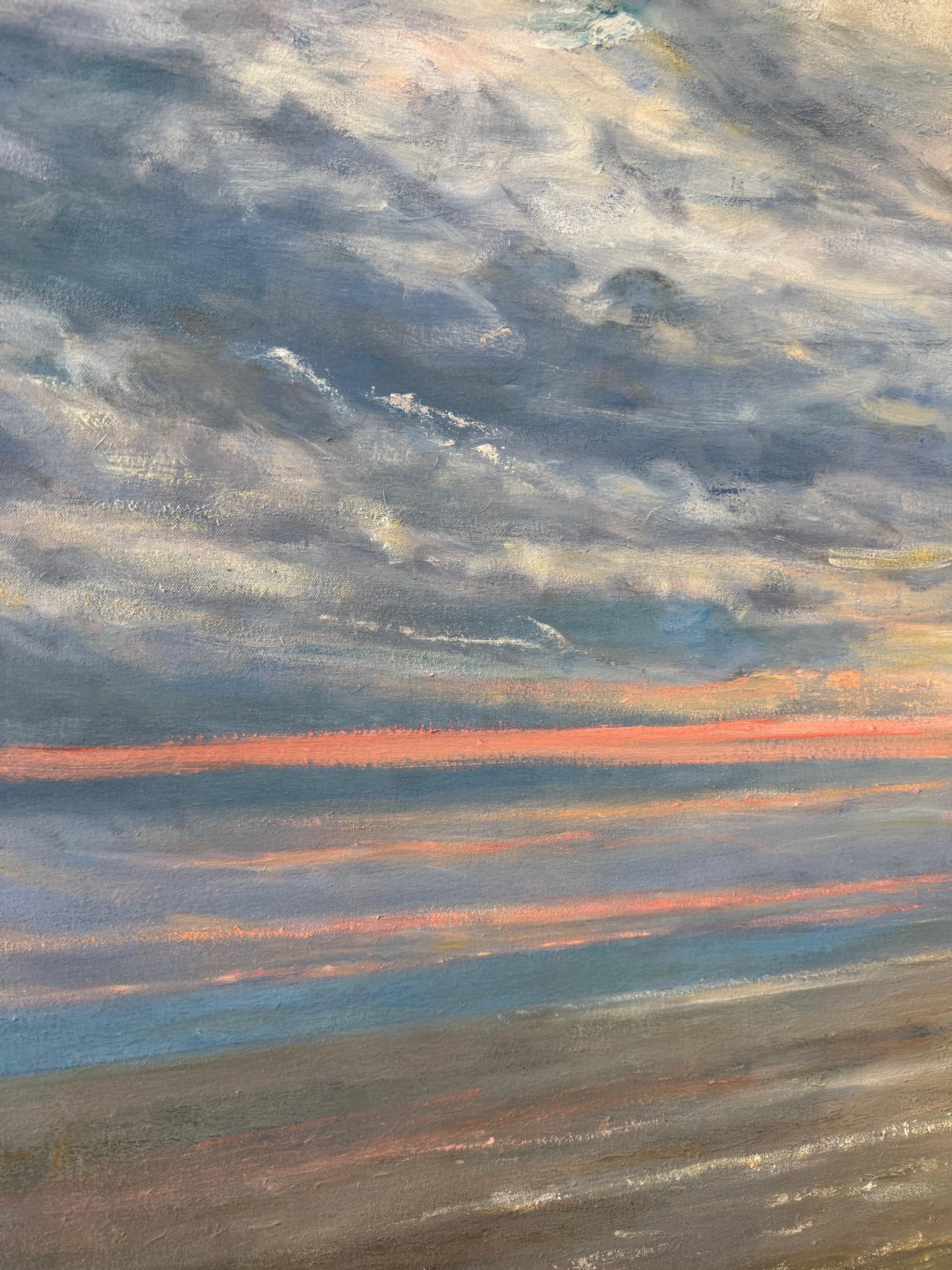 Clouds and the Sea - Painting by Lucy Reitzfeld