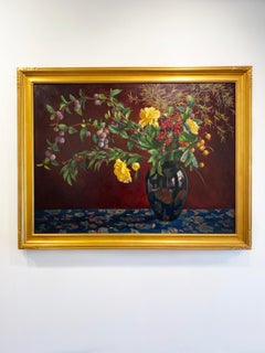 Nature morte de Lucy Reitzfeld, Arrangement avec un vase noir