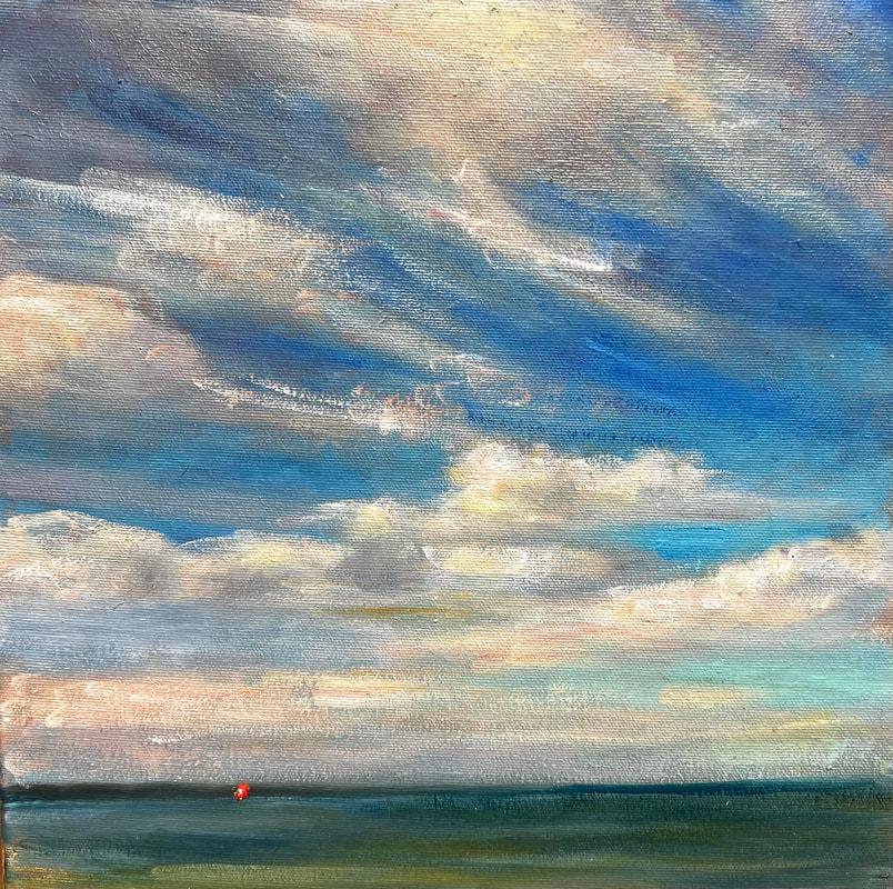 Lucy Reitzfeld Landscape Painting – The Sound