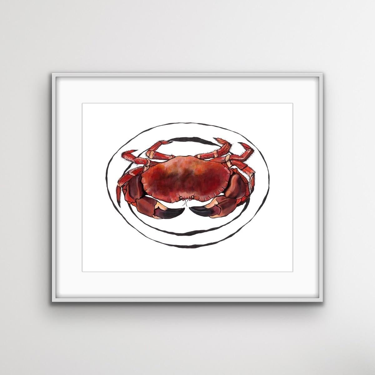 Granchio, Lucy Routh, Quadro originale, Vendita di arte animale, Arte illustrativa - Print Arte popolare di Lucy Routh 