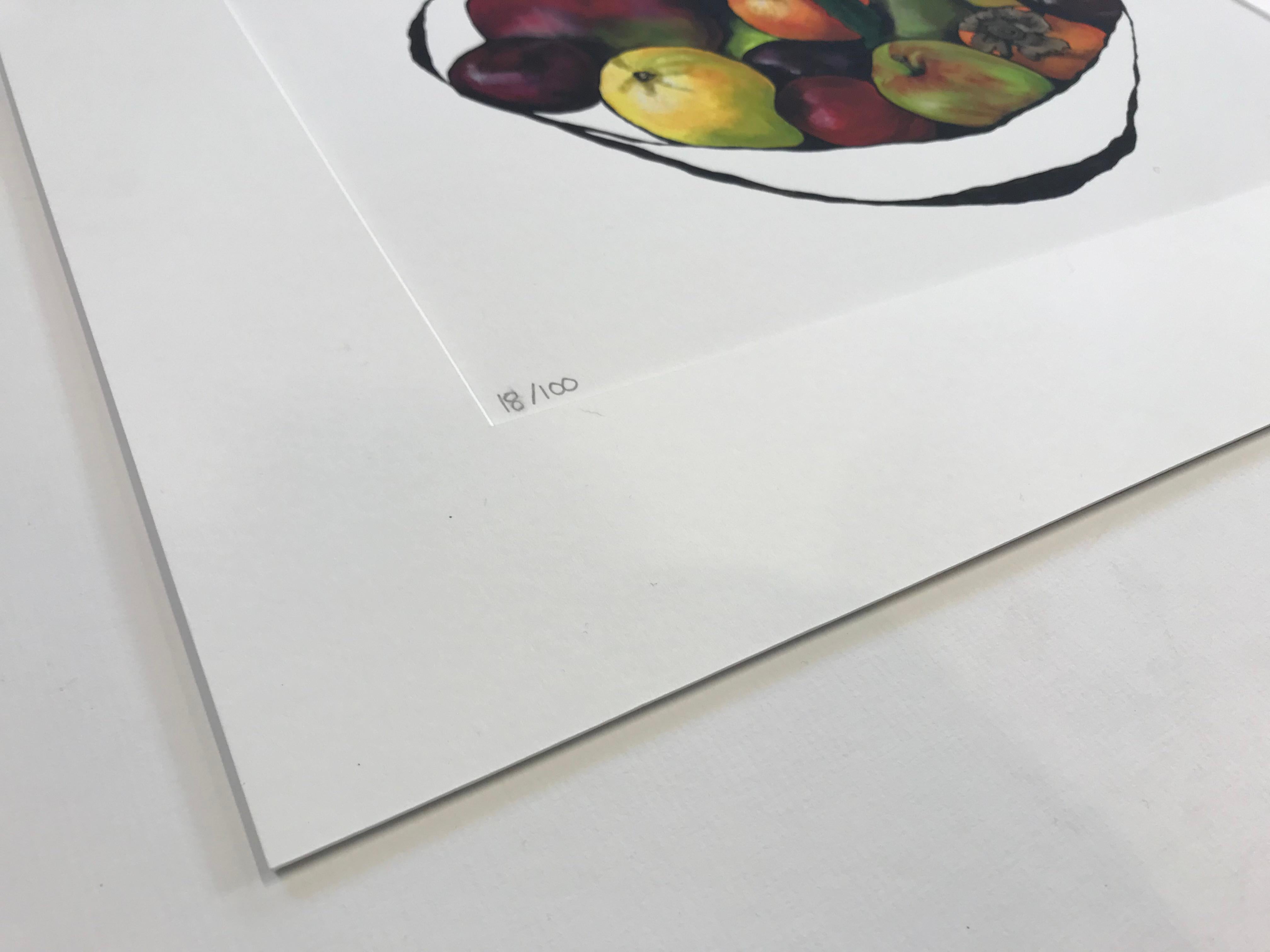 Abundance of Colour, Giclée-Druck in limitierter Auflage, Lebensmittelkunst, Obst, Kräftige Farben im Angebot 1