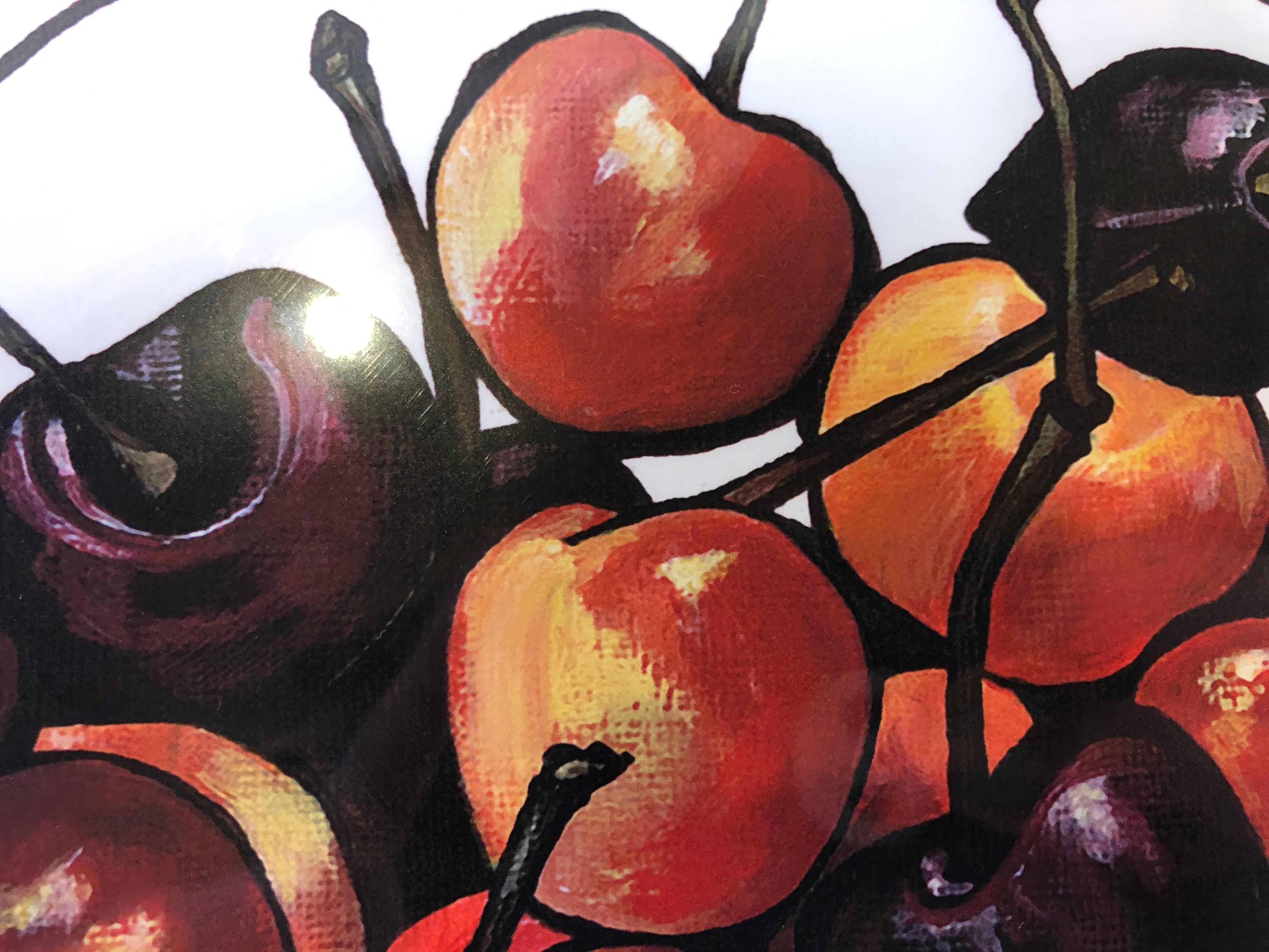 Lucy Routh, Cherries, Affordable limited edition prints For Sale 2