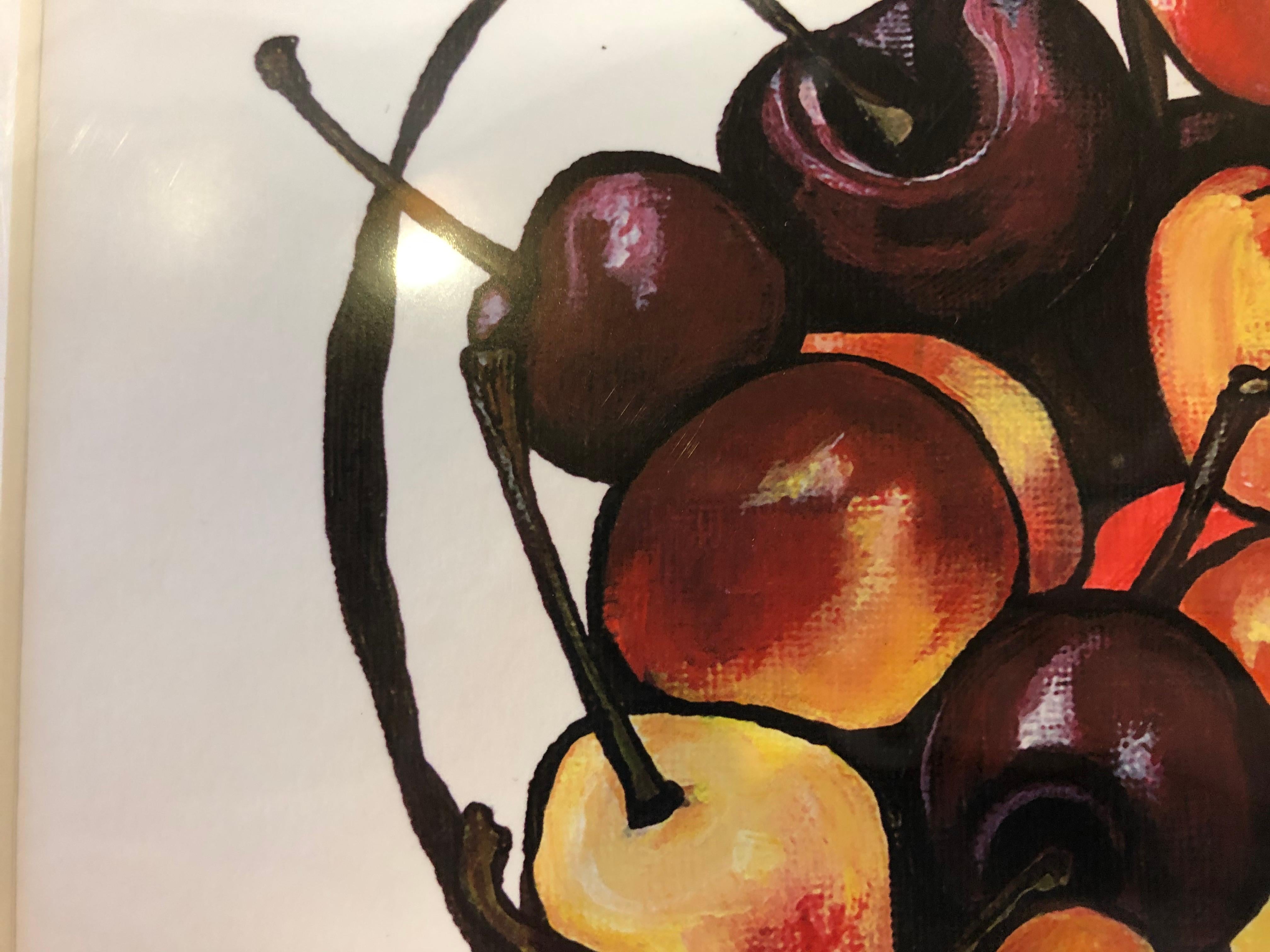 Lucy Routh, Cherries, Affordable limited edition prints For Sale 3