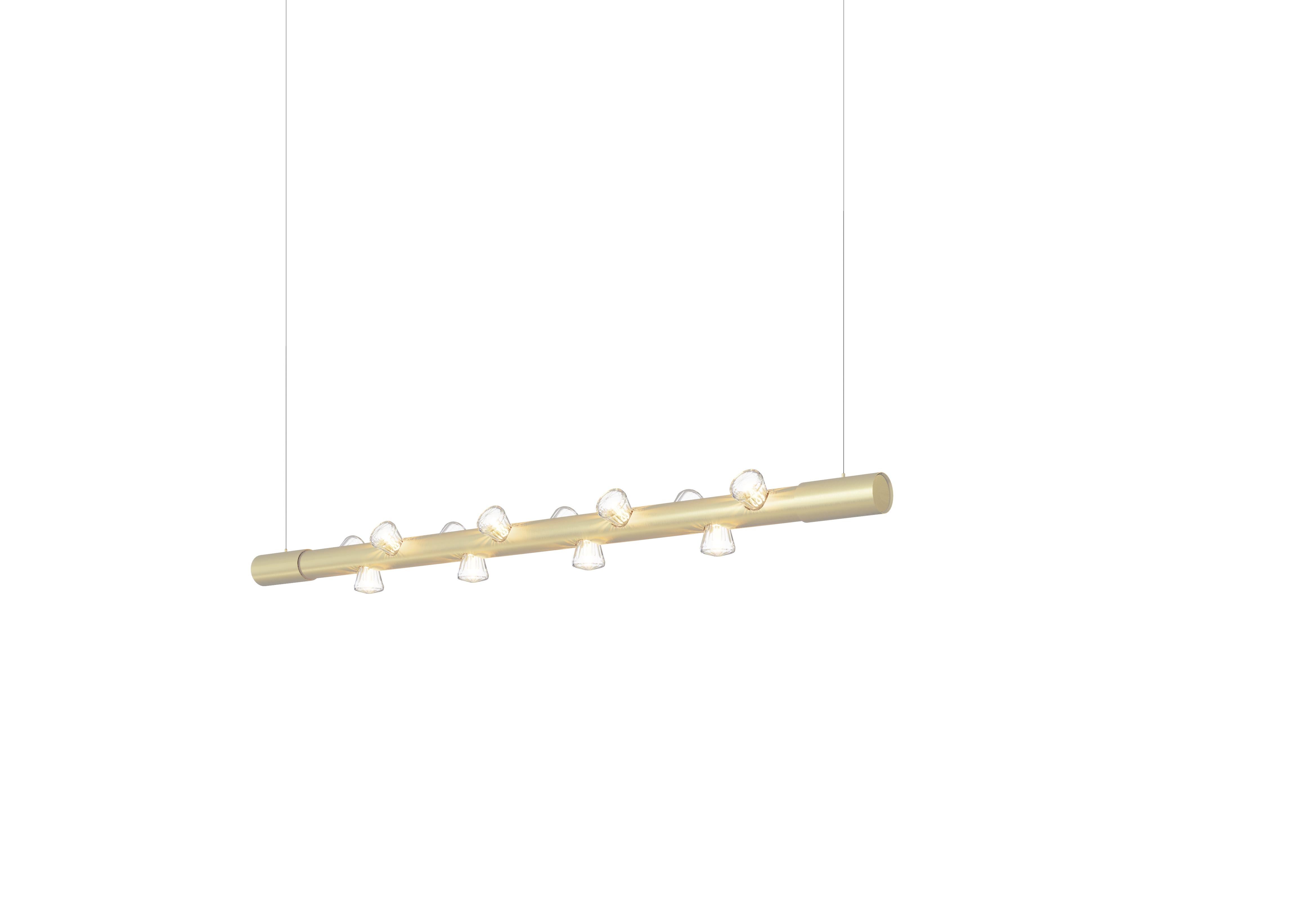 Anodizzato Lampada a sospensione contemporanea Lucy Small Linear in alluminio anodizzato nero di JSPR in vendita