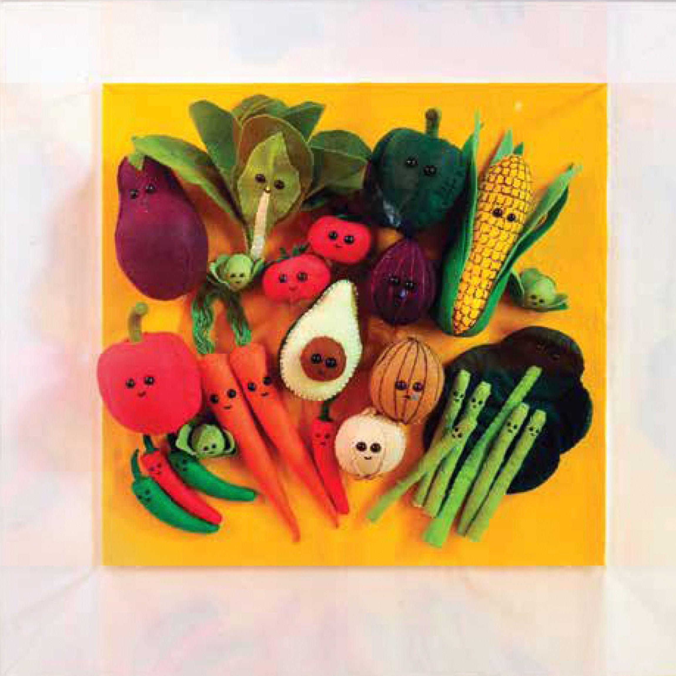 Vegetable Patch - Sculpture by Lucy Sparrow