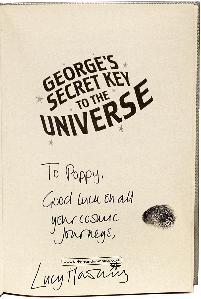 British Lucy & Stephen Hawking. George's Secret Key to the Universe, 1st Ed, Signed For Sale