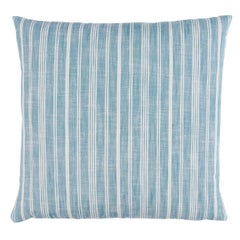 Lucy Stripe Pillow in Indigo 18 x 18"