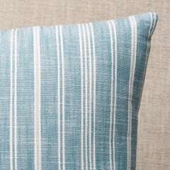 Lucy Stripe Pillow in Indigo 22 x 22"