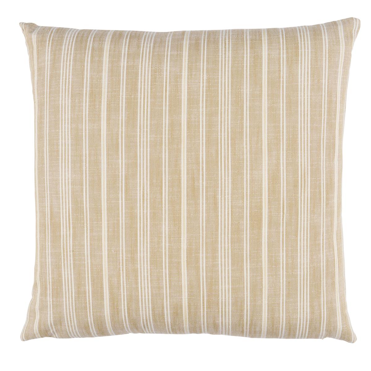 Lucy Stripe Pillow in Neutral 18 x 18" For Sale