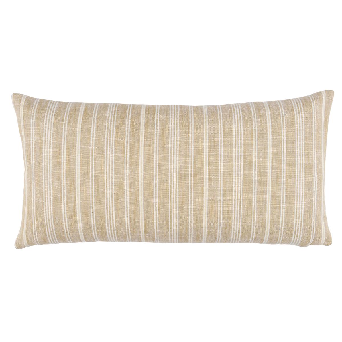Lucy Stripe Pillow in Neutral 24 x 12" For Sale
