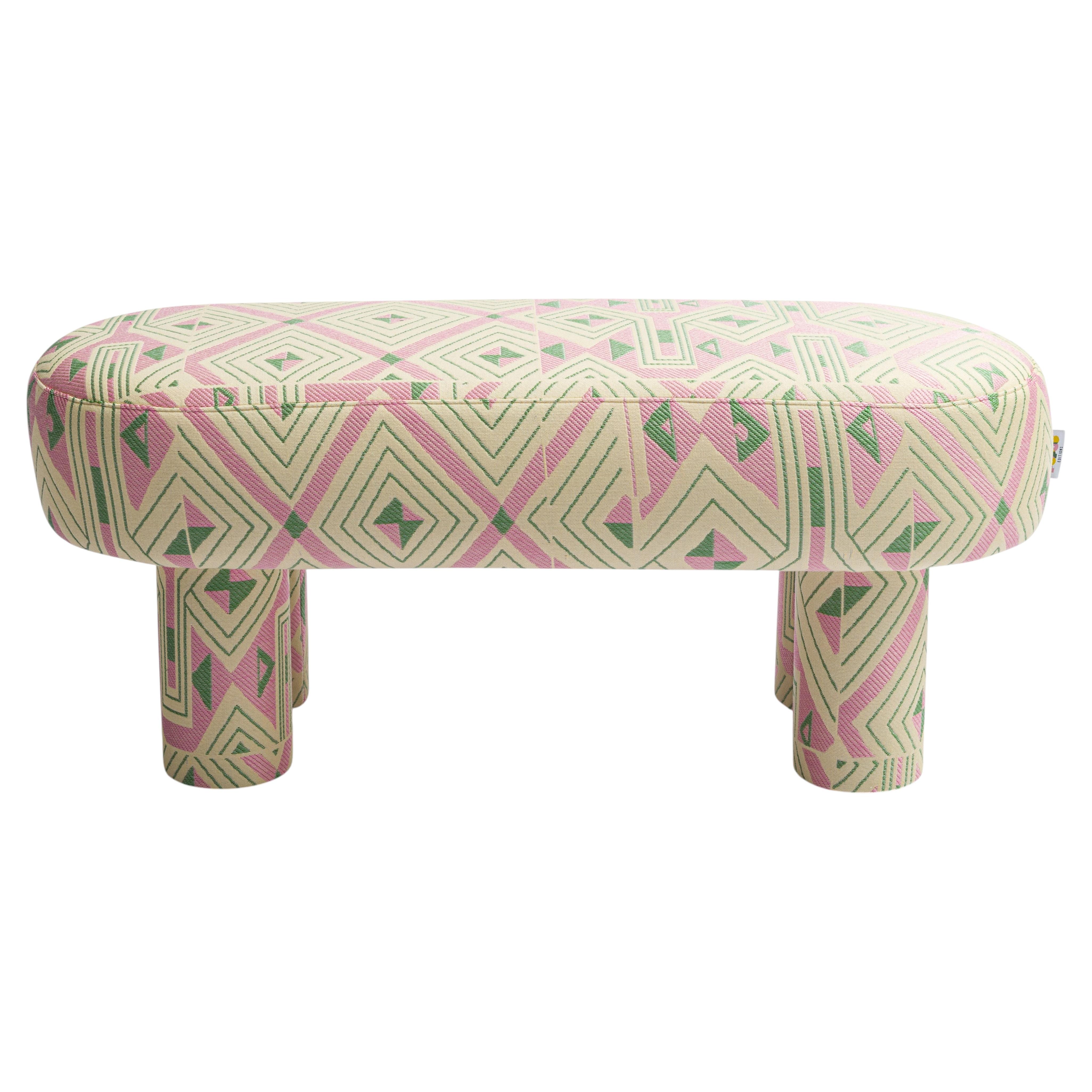 Ludmila Bench in Solid Beech, Particle Board and HR Foam by POPUS EDITIONS