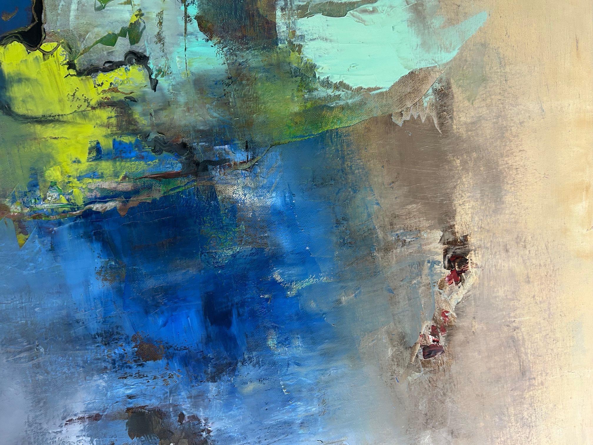 Abstrakt III, Gemälde, Öl auf Leinwand im Angebot 1
