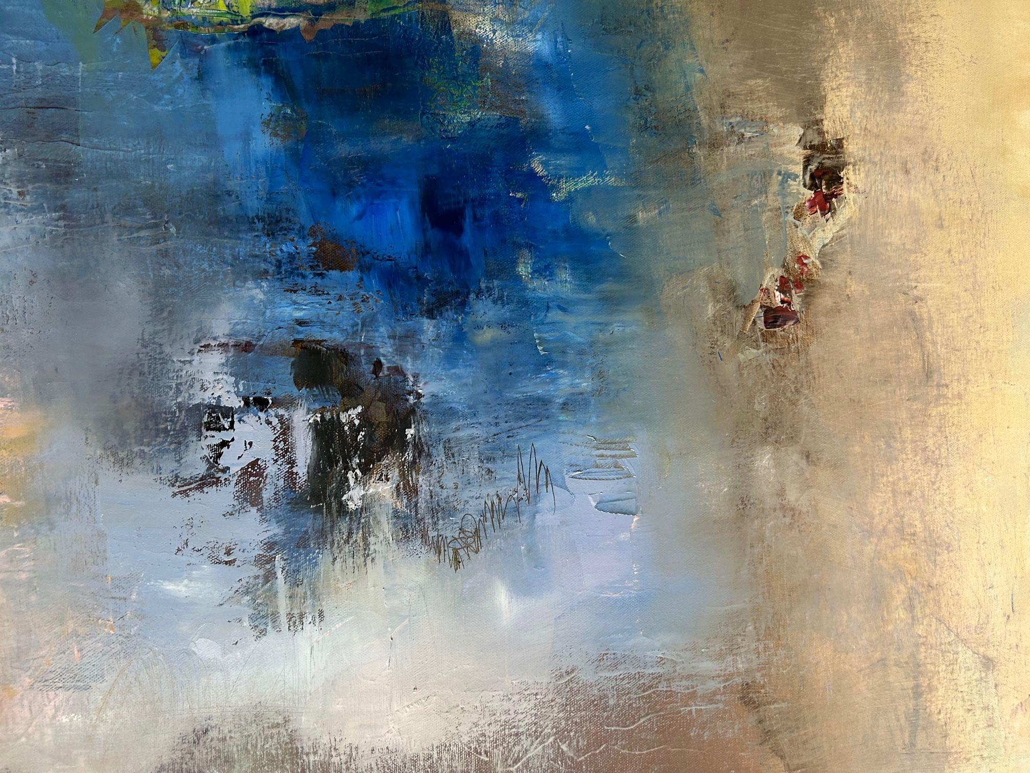 Abstrakt III, Gemälde, Öl auf Leinwand im Angebot 2