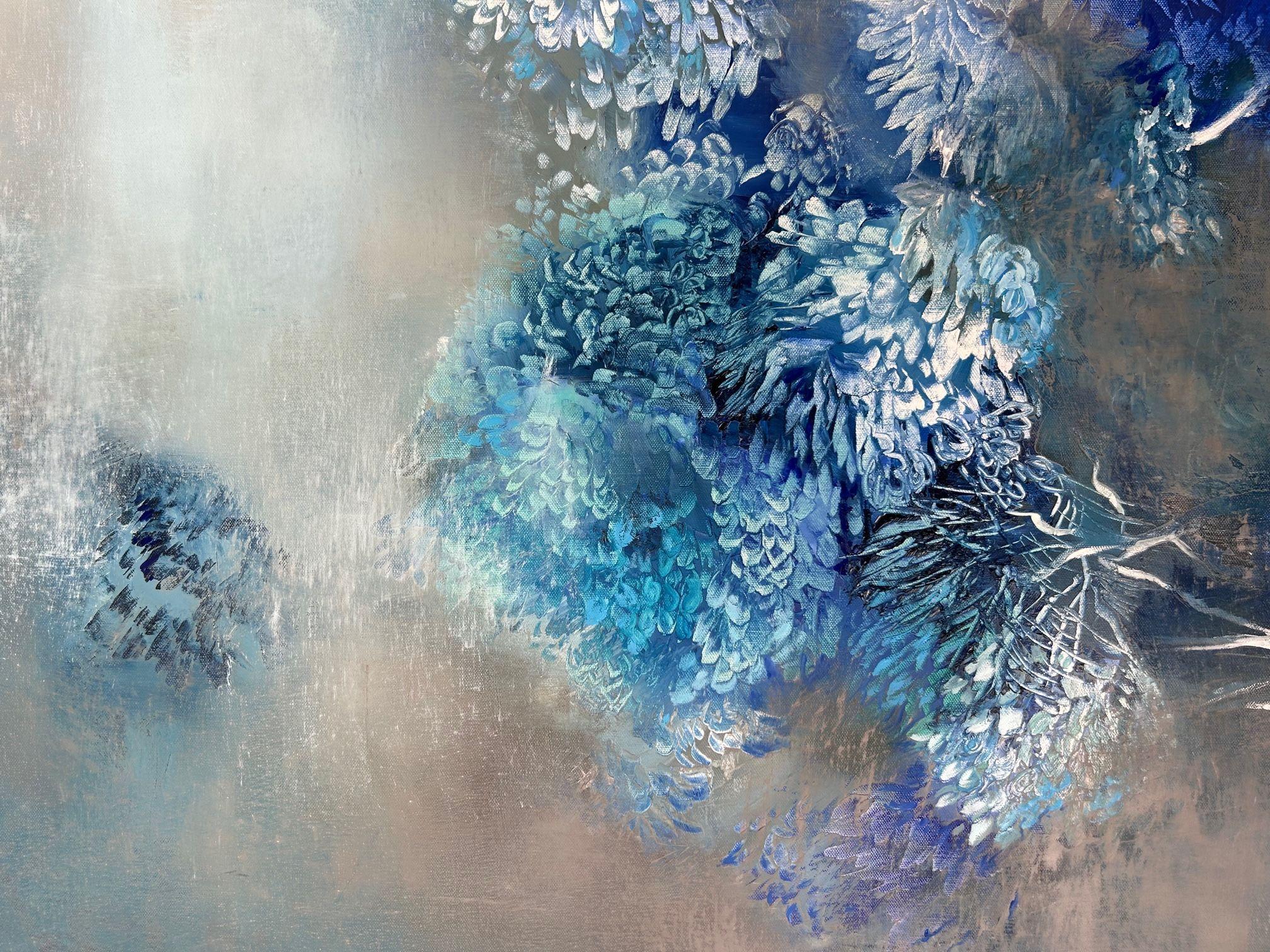 Blaue Galisia, Gemälde, Öl auf Leinwand im Angebot 1